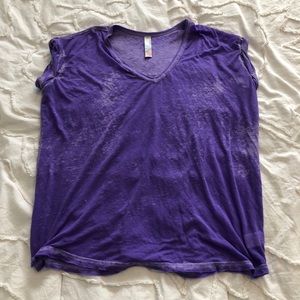 Free People Beach purple flowy v-neck